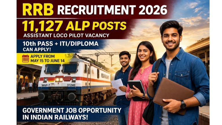 RRB Recruitment 2026: 11,127 ALP ಹುದ್ದೆಗಳ ಭರ್ಜರಿ ನೇಮಕಾತಿ – 10ನೇ ಪಾಸ್ ಮಾಡಿದ್ರೆ ಸಾಕು, ರೈಲ್ವೆಯಲ್ಲಿ ಸರ್ಕಾರಿ ಉದ್ಯೋಗ ನಿಮ್ಮದಾಗಲಿ!