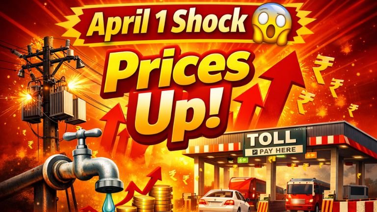 April 1 Price Hike Shock: ವಿದ್ಯುತ್, ನೀರು, ಟೋಲ್ ದರ ಏರಿಕೆ – ಜನರ ಮಾಸಿಕ ಖರ್ಚು ಎಷ್ಟು ಹೆಚ್ಚಾಗಲಿದೆ? ಸಂಪೂರ್ಣ ವಿಶ್ಲೇಷಣೆ